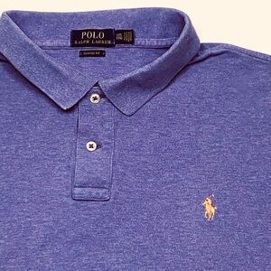 Ralph Lauren Men's Purple Polo with Yellow Pony